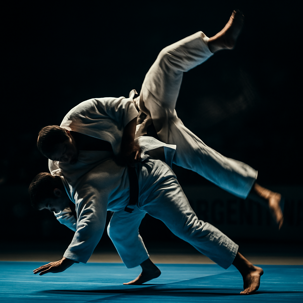 Combate de judo argentino